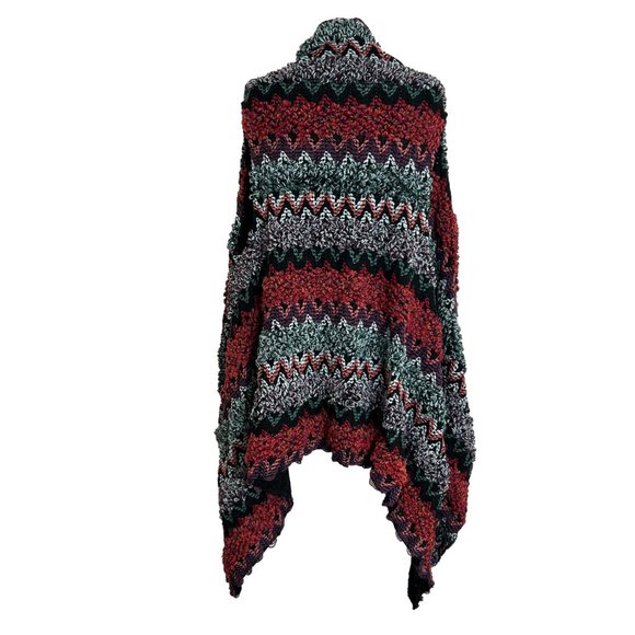 TPO Time Place Occasion Sweater Vest One Size Multicolor Acrylic Knit Chevron - Picture 3 of 6